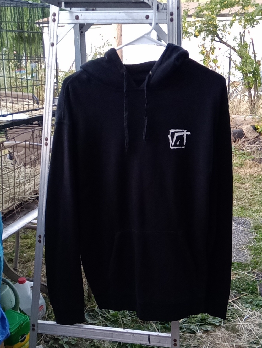 Vans Black Pullover Hoodie with Small White Chest Logo